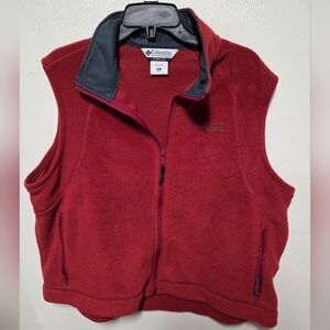 Columbia Women's Red Fleece Vest